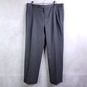 Brooks Brothers 346 Men's 38x30 (Really 36x30) Charcoal Gray Wool Dress Pants